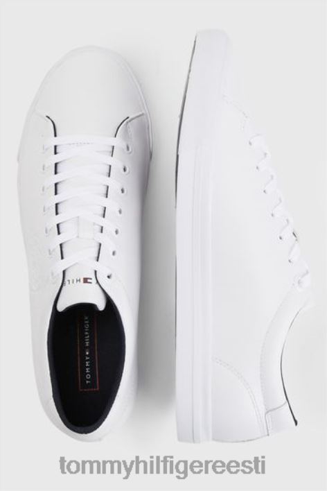 ettevõtte logoga nahast jalatsid RJV623567 valge Tommy Hilfiger