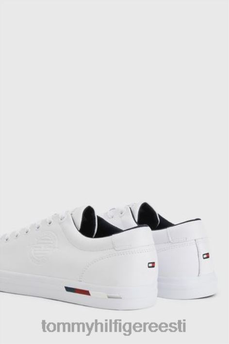 ettevõtte logoga nahast jalatsid RJV623567 valge Tommy Hilfiger