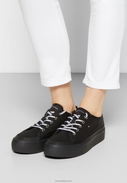 ettevõtte tasapinnalised treenerid RJV627927 must Tommy Hilfiger