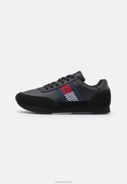 hädavajalikud jooksjalipu treenerid RJV627584 must Tommy Hilfiger