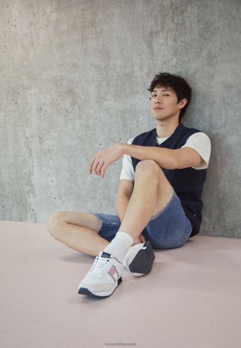 hädavajalikud jooksjalipu treenerid RJV627787 valge Tommy Hilfiger