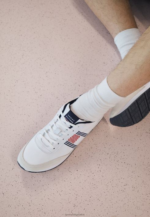 hädavajalikud jooksjalipu treenerid RJV627787 valge Tommy Hilfiger