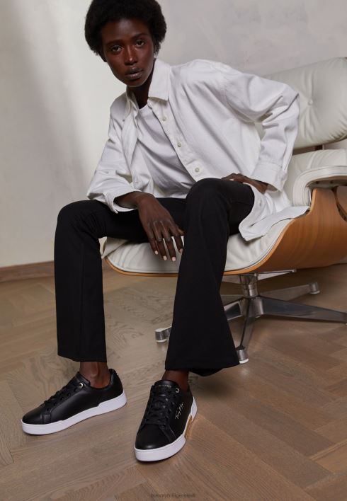 kõrgendatud treenerid RJV627291 must Tommy Hilfiger