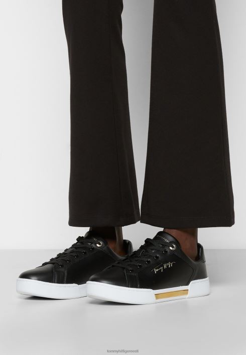 kõrgendatud treenerid RJV627291 must Tommy Hilfiger