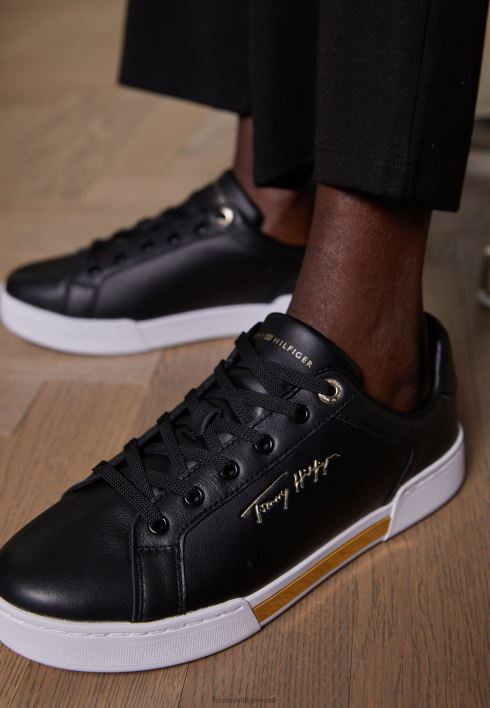 kõrgendatud treenerid RJV627291 must Tommy Hilfiger