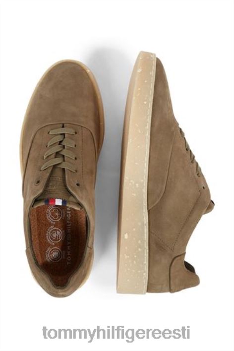 kaasaegsed nahast oxfordi trenažöörid RJV623403 roheline Tommy Hilfiger