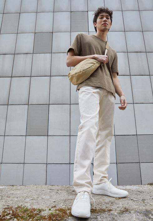 kerged jooksusokkidega kootud trenažöörid RJV625351 ekru Tommy Hilfiger