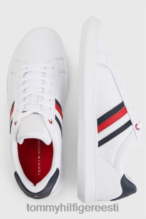 olulised nahast topsole treenijad RJV623628 valge Tommy Hilfiger