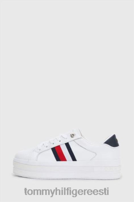 rihmaga tasapinnalised trenažöörid RJV623651 valge Tommy Hilfiger