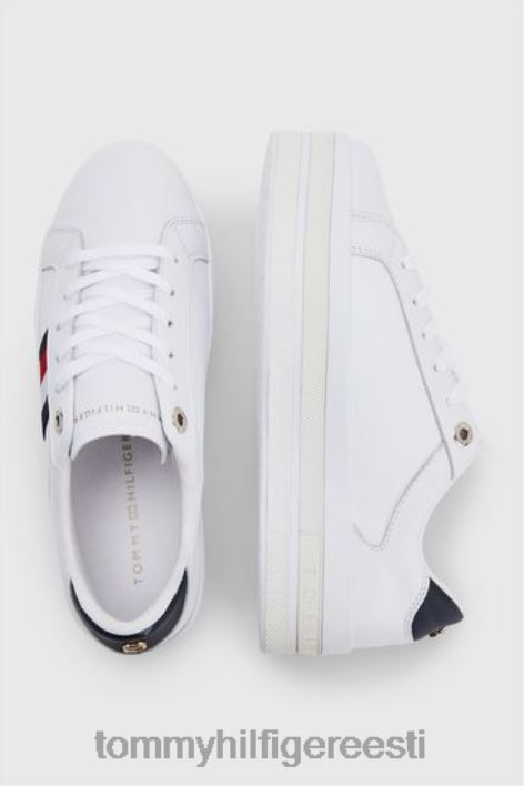 rihmaga tasapinnalised trenažöörid RJV623651 valge Tommy Hilfiger