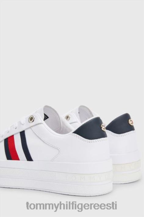 rihmaga tasapinnalised trenažöörid RJV623651 valge Tommy Hilfiger