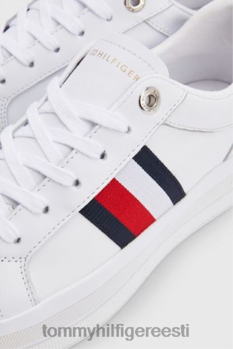 rihmaga tasapinnalised trenažöörid RJV623651 valge Tommy Hilfiger