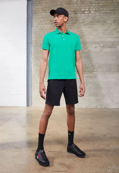 brooklyni vööga lühikesed püksid RJV625853 must Tommy Hilfiger