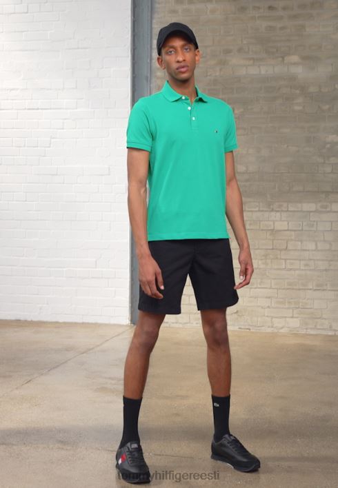 brooklyni vööga lühikesed püksid RJV625853 must Tommy Hilfiger