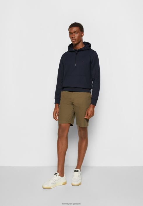 harlemi vööga lühikesed püksid RJV623947 tuhmunud sõjavägi Tommy Hilfiger