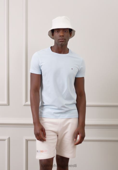 kontrastse õmblusega lühikesed püksid RJV625979 sulg valge Tommy Hilfiger