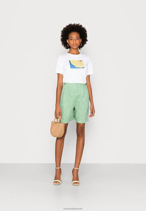 lühikesed püksid RJV628733 botaaniline roheline Tommy Hilfiger