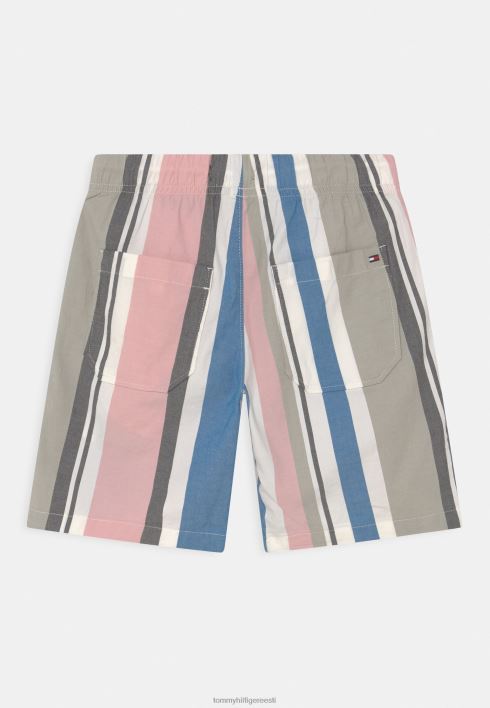 retrotriibuline pull lühikestel pükstel RJV628763 valge Tommy Hilfiger