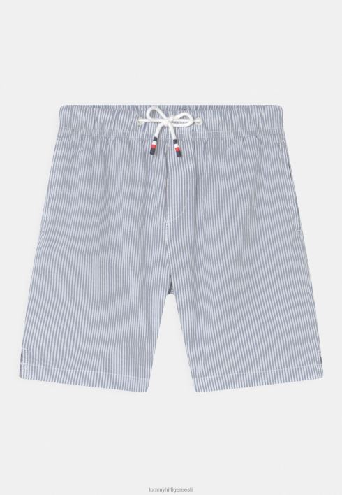 seersucker tõmba lühikesed püksid RJV628764 sinine Tommy Hilfiger