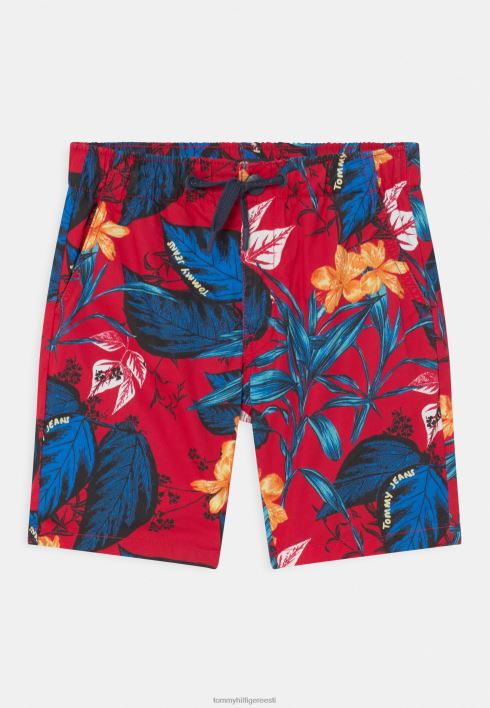 troopilise mustriga püksid RJV628735 punane Tommy Hilfiger