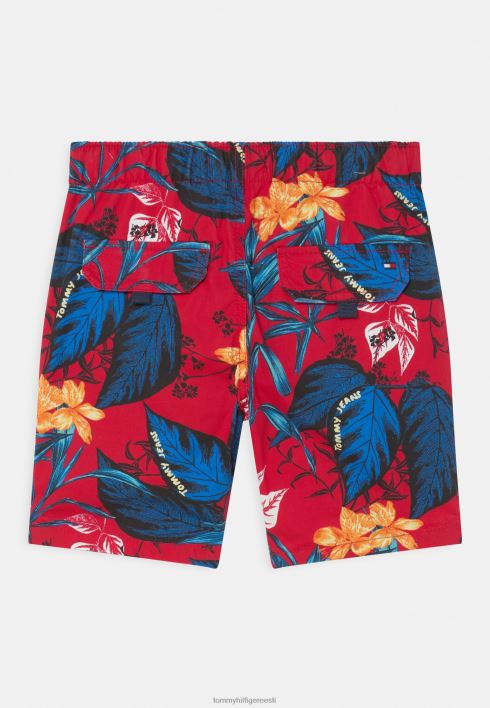troopilise mustriga püksid RJV628735 punane Tommy Hilfiger