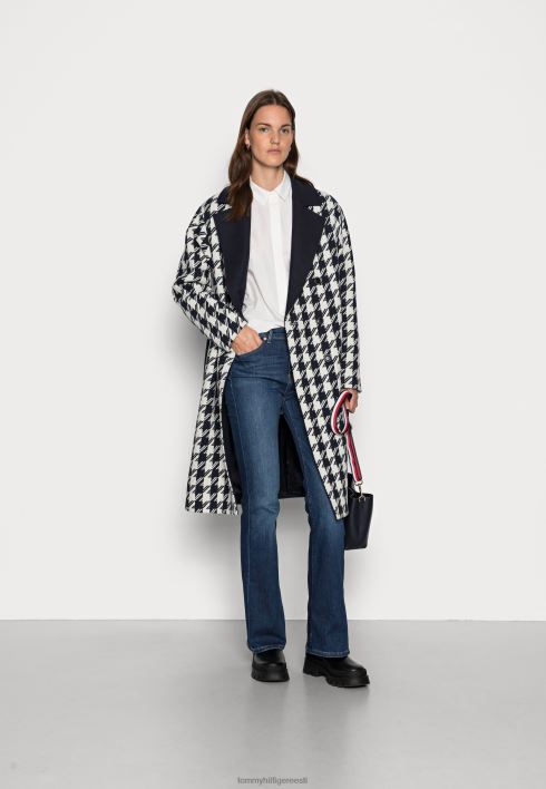 blend houndstooth coat klassikaline karv RJV626088 taevas / ecru Tommy Hilfiger