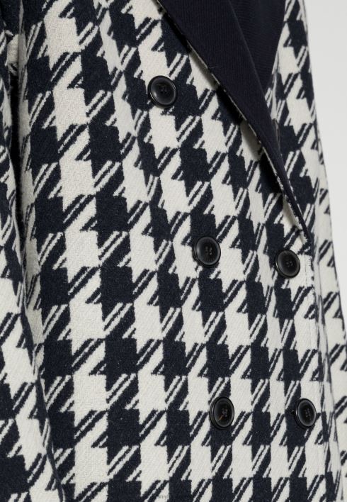 blend houndstooth coat klassikaline karv RJV626088 taevas / ecru Tommy Hilfiger