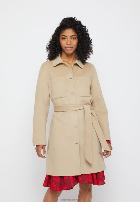blendlong shacket klassikaline mantel RJV625003 beež Tommy Hilfiger