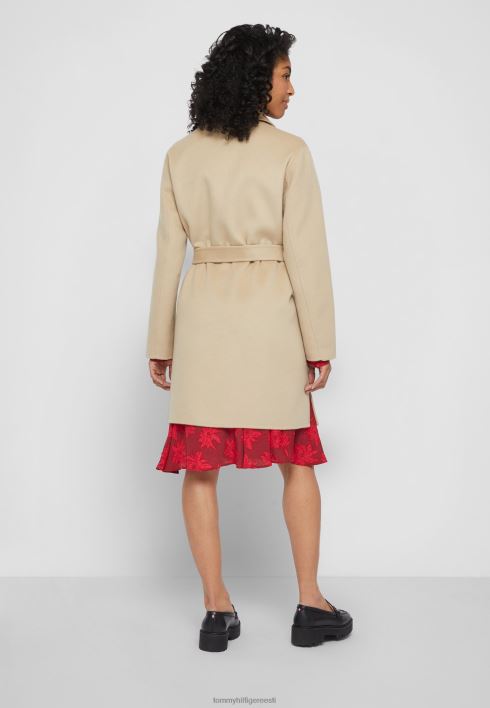 blendlong shacket klassikaline mantel RJV625003 beež Tommy Hilfiger