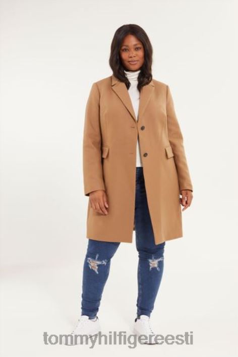 curve villasegu klassikaline mantel RJV623457 pruun Tommy Hilfiger