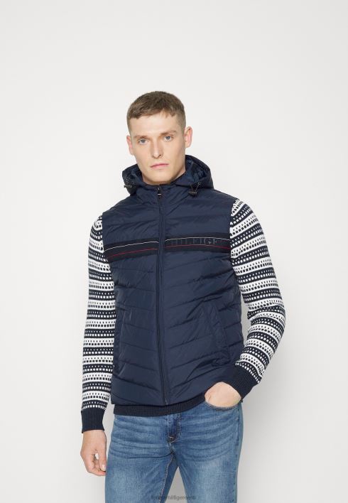 kapuutsiga teipvest vest RJV626602 kõrbe taevas Tommy Hilfiger