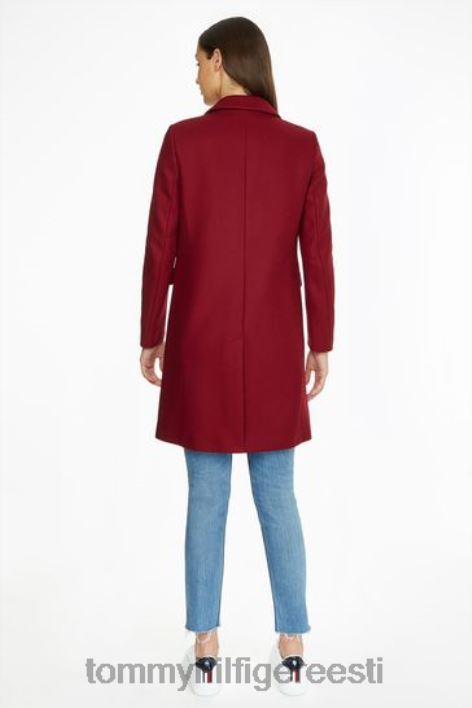klassikaline villasegu mantel RJV623428 punane Tommy Hilfiger
