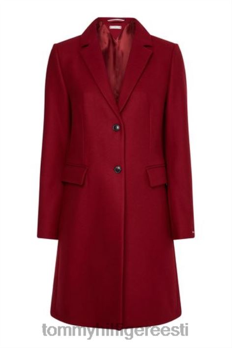klassikaline villasegu mantel RJV623428 punane Tommy Hilfiger