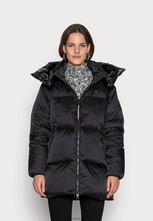 läikega matt logoga sulemantel RJV628290 must Tommy Hilfiger