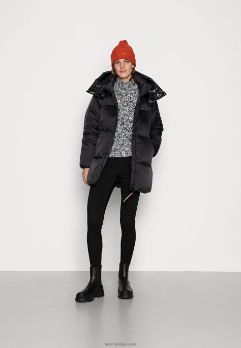 läikega matt logoga sulemantel RJV628290 must Tommy Hilfiger