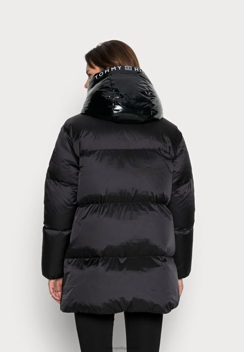 läikega matt logoga sulemantel RJV628290 must Tommy Hilfiger