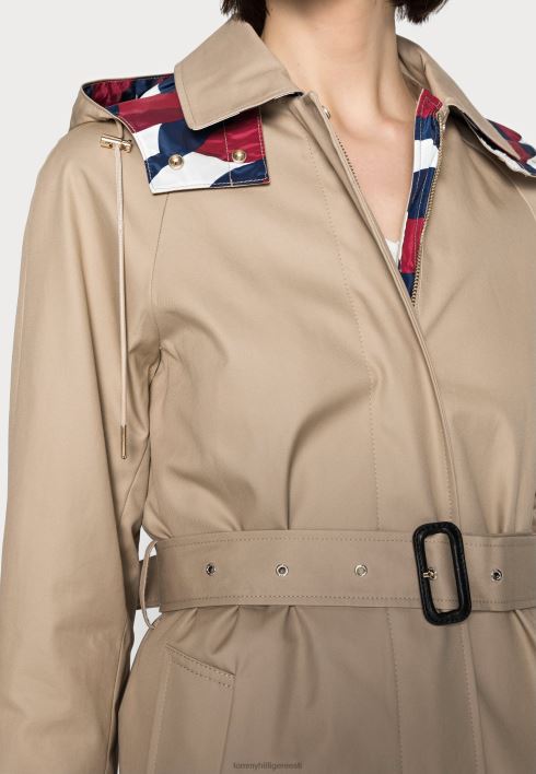 motion flag vööga klassikaline mantel RJV628751 beež Tommy Hilfiger
