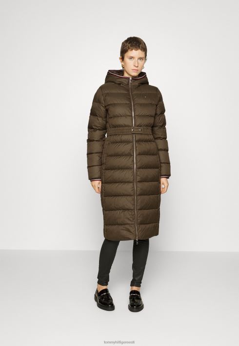 naiselik maxi talvejope RJV625466 armee roheline Tommy Hilfiger