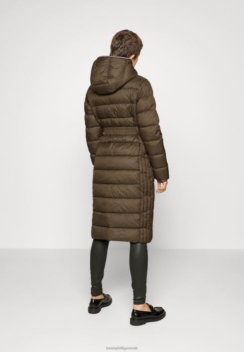 naiselik maxi talvejope RJV625466 armee roheline Tommy Hilfiger