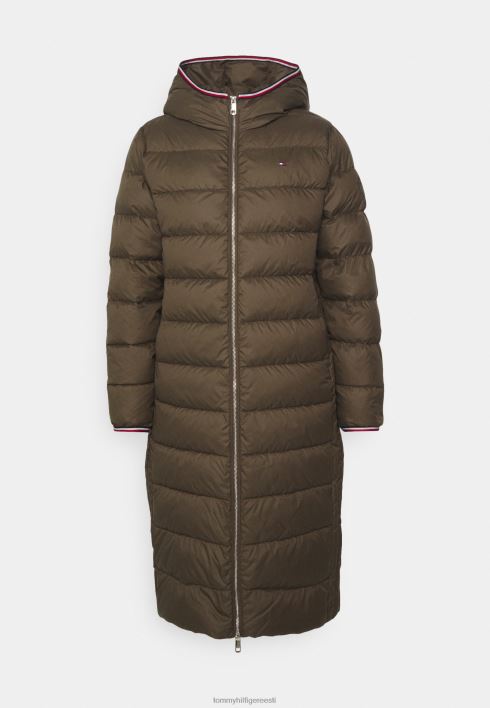 naiselik maxi talvejope RJV625466 armee roheline Tommy Hilfiger
