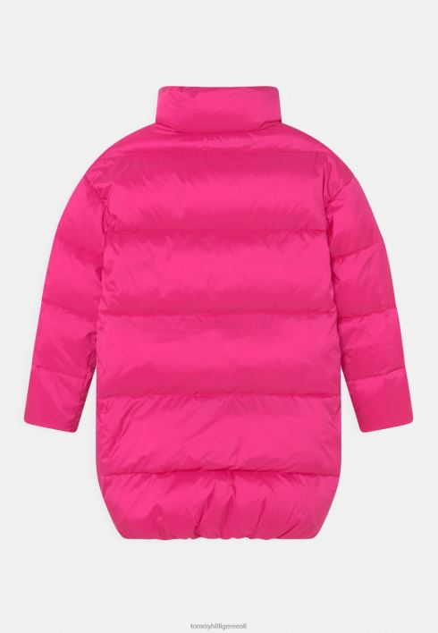 pikk läikiv puhv talvemantel RJV625390 ekstsentriline magenta Tommy Hilfiger