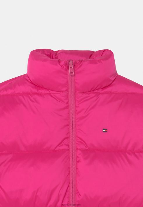 pikk läikiv puhv talvemantel RJV625390 ekstsentriline magenta Tommy Hilfiger