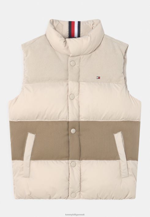 segatud tekstuuriga vest RJV626178 kivine beež Tommy Hilfiger