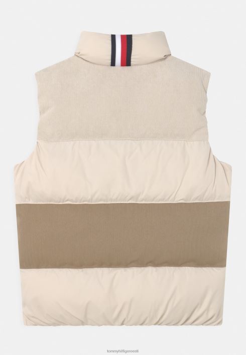 segatud tekstuuriga vest RJV626178 kivine beež Tommy Hilfiger