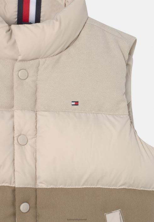 segatud tekstuuriga vest RJV626178 kivine beež Tommy Hilfiger