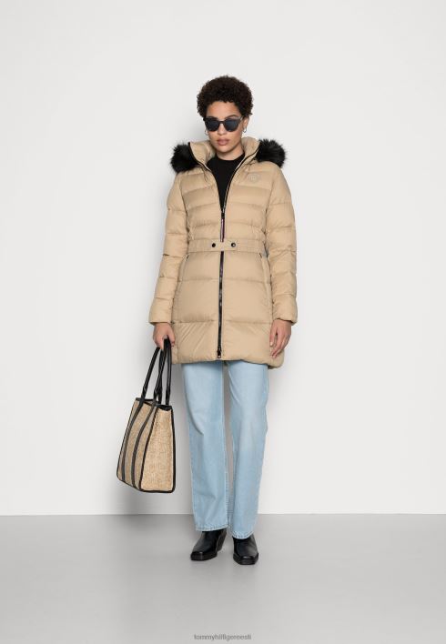 sorona polsterdatud vöömantel talvemantel RJV628646 beež Tommy Hilfiger