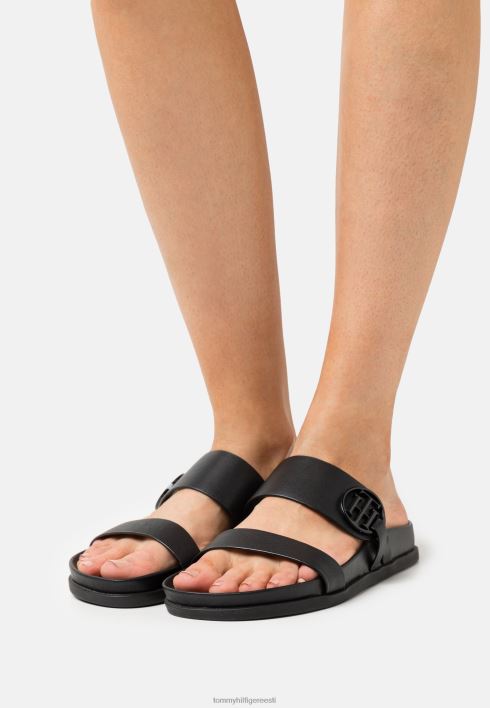 ümmarguse jalaga muulad RJV628315 must Tommy Hilfiger