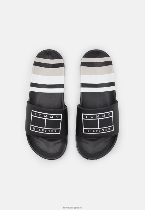 ribad basseini liumäed muulad RJV624080 must Tommy Hilfiger