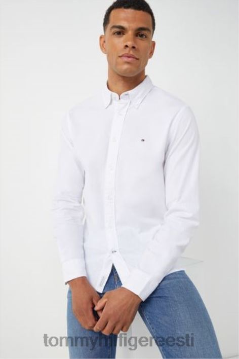 1985 aasta oxfordi särk RJV623042 valge Tommy Hilfiger