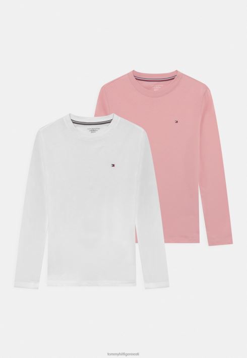 2 pakki pidžaamatops RJV626846 roosakaspruun/valge Tommy Hilfiger